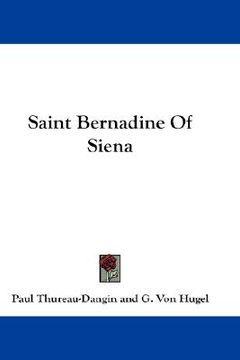 portada saint bernadine of siena (en Inglés)