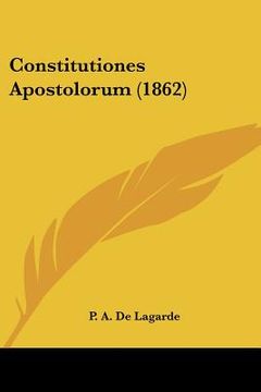 portada constitutiones apostolorum (1862)
