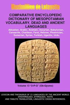 portada V13.Comparative Encyclopedic Dictionary of Mesopotamian Vocabulary Dead & Ancient Languages (en Inglés)
