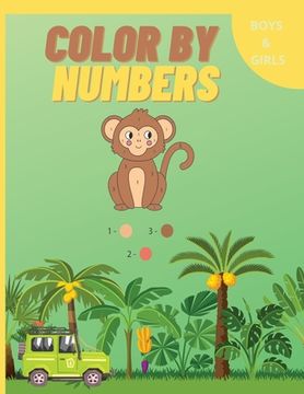 portada Color by Numbers: Now coloring gets even easier I Colour different animals and objects in a personal way and discover the artist in each