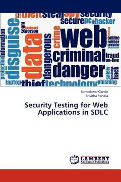 portada security testing for web applications in sdlc (en Inglés)