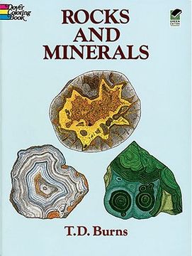 portada rocks and minerals coloring book (in English)