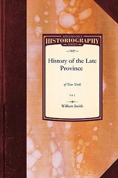 portada the history of the late province of new york (en Inglés)