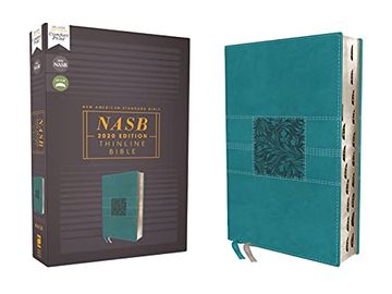 portada Nasb, Thinline Bible, Leathersoft, Teal, red Letter, 2020 Text, Thumb Indexed, Comfort Print (en Inglés)