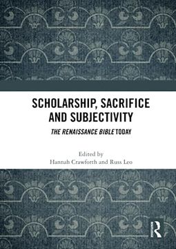 portada Scholarship, Sacrifice and Subjectivity (in English)