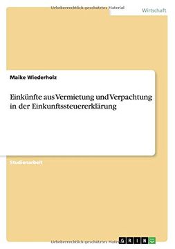 portada Einkünfte aus Vermietung und Verpachtung in der Einkunftssteuererklärung