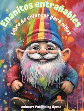portada Enanitos entrañables Libro de colorear para niños Escenas divertidas y creativas del Bosque Mágico: Simpáticos dibujos de fantasía para niños a los qu