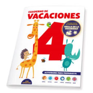 portada Cuaderno de Vacaciones 4 Años Poster Luminiscente (in Spanish)