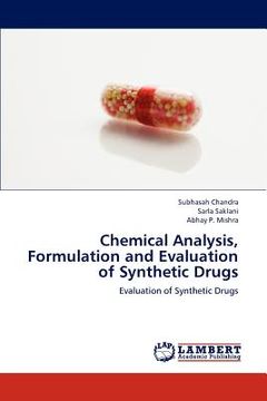 portada chemical analysis, formulation and evaluation of synthetic drugs (en Inglés)