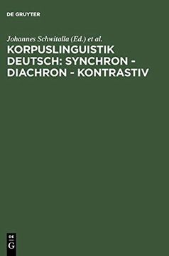 portada Korpuslinguistik Deutsch: Synchron - Diachron - Kontrastiv (en Alemán)