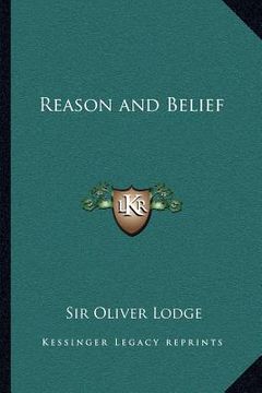 portada reason and belief (en Inglés)