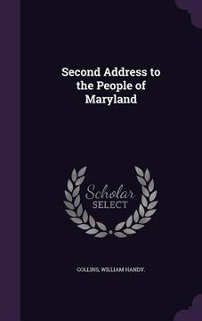 portada Second Address to the People of Maryland (en Inglés)