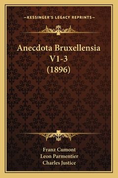 portada Anecdota Bruxellensia V1-3 (1896) (in French)