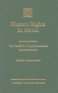 portada Human Rights in Africa: The Conflict of Implementation (en Inglés)