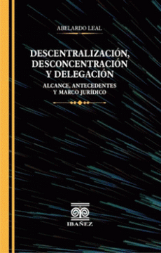 portada Descentralizacion Desconcentracion y del (in Spanish)