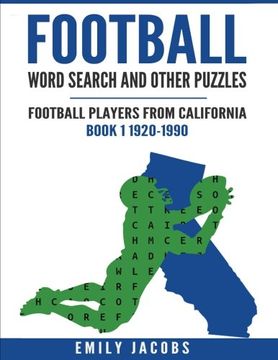 portada Football Word Search and Other Puzzles: Football Players from California Book 1 1920-1990