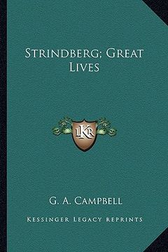 portada strindberg; great lives (en Inglés)