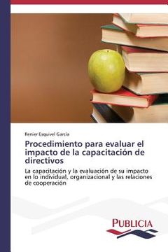 portada Procedimiento para evaluar el impacto de la capacitación de directivos (in Spanish)