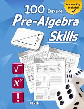 portada Pre-Algebra Skills: (Grades 6-8) Middle School Math Workbook (Prealgebra: Exponents, Roots, Ratios, Proportions, Negative Numbers, Coordinate Planes,. & Statistics) – Ages 11-15 (With Answer Key) (en Inglés)