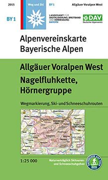 portada Allgäuer Voralpen West, Nagelfluhkette, Hörnergruppe 1: 25 000 (en Alemán)