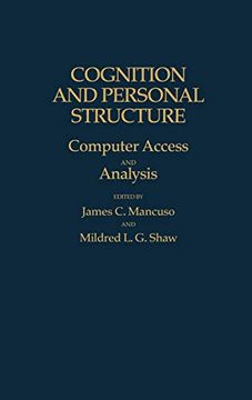 portada Cognition and Personal Structure: Computer Access and Analysis (en Inglés)