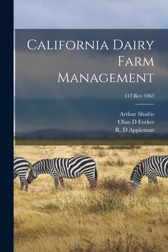 portada California Dairy Farm Management; 417 rev 1963