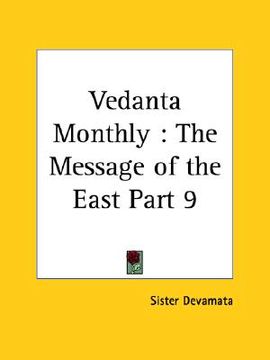 portada vedanta monthly: the message of the east part 9 (en Inglés)