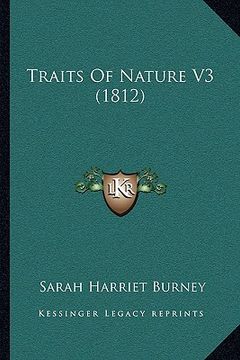 portada traits of nature v3 (1812) (en Inglés)