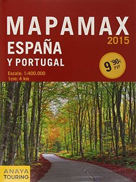 portada Mapamax 2015. España Y Portugal (mapa Touring)