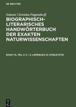 portada S - z, Lieferung 10 (Vorletzte) (en Alemán)