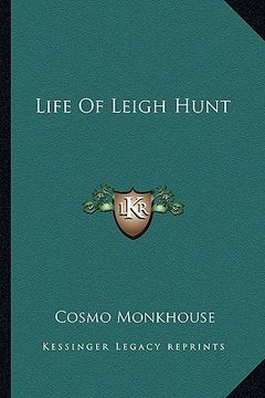 portada life of leigh hunt (en Inglés)