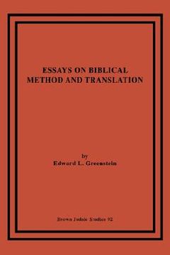 portada essays on biblical method and translation (in English)