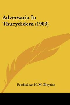 portada adversaria in thucydidem (1903) (en Inglés)