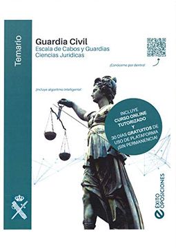 portada Guardia Civil: Escala de Cabos y Guardias. Temario Cienciasjurídicas (in Spanish)