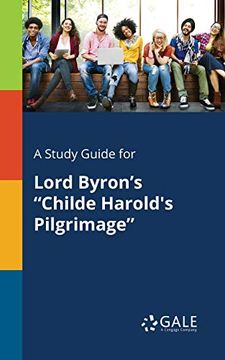 portada A Study Guide for Lord Byron's "Childe Harold's Pilgrimage" 