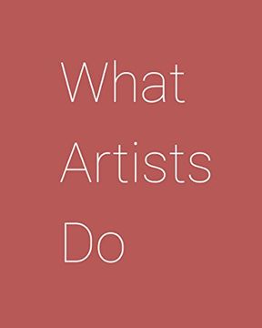 portada What Artists do (in English)