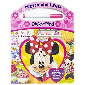 portada Disney Minnie Mouse - Write-And-Erase Look and Find (en Inglés)