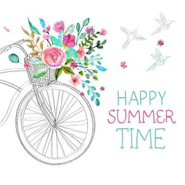 portada Happy Summer Time: Summer Vacation Book for Kids (en Inglés)