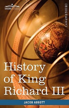 portada history of king richard the third of england (en Inglés)