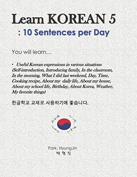 portada Learn Korean 5: 10 Sentences per day (en Inglés)