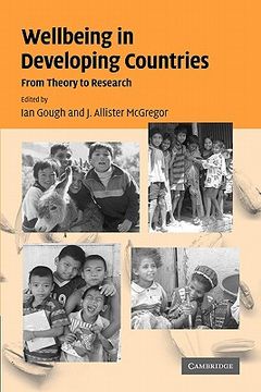 portada Wellbeing in Developing Countries: From Theory to Research 