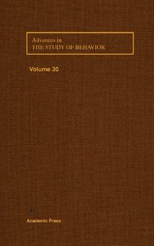 portada Advances in the Study of Behavior (en Inglés)