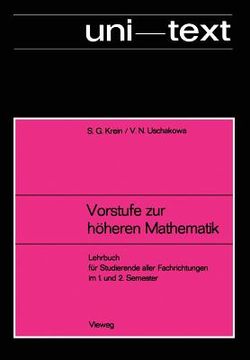 portada Vorstufe Zur Höheren Mathematik: Lehrbuch Für Studierende Aller Fachrichtungen Im 1. Und 2. Semester (en Alemán)