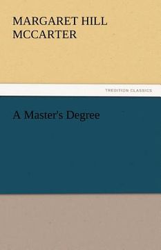 portada a master's degree (en Inglés)