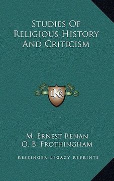 portada studies of religious history and criticism