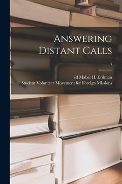 portada Answering Distant Calls; 4 (en Inglés)