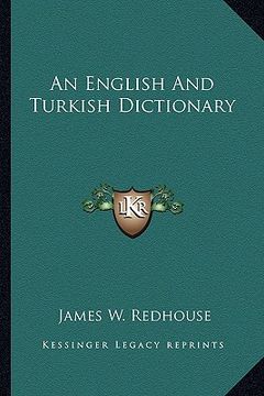 portada an english and turkish dictionary (en Inglés)