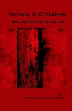 portada versions of zimbabwe: new approaches to literature and culture (en Inglés)