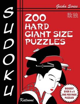 portada Sudoku Puzzle Book, 200 Hard Giant Size Puzzles: Each Easy To Read Gigantic Puzzle Fills Whole 8" Page With Tons Of Space For Notes (en Inglés)