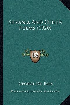 portada silvania and other poems (1920) (in English)